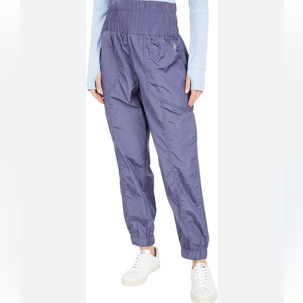 FREE PEOPLE MOVEMENT THE WAY HOME JOGGER PANTS DEEP SEA SIZE LARGE NWT